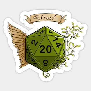 Druid d20 Sticker